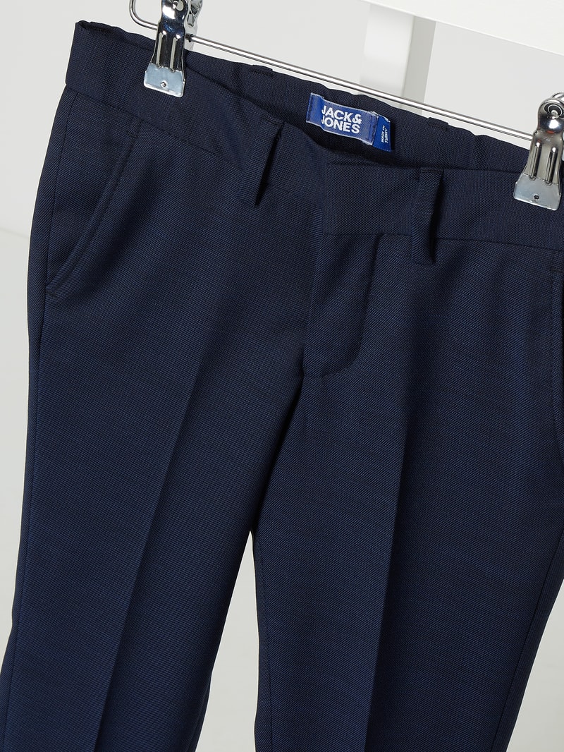Regular Fit Anzughose mit Woll-Anteil Modell 'Solaris' in marineblau