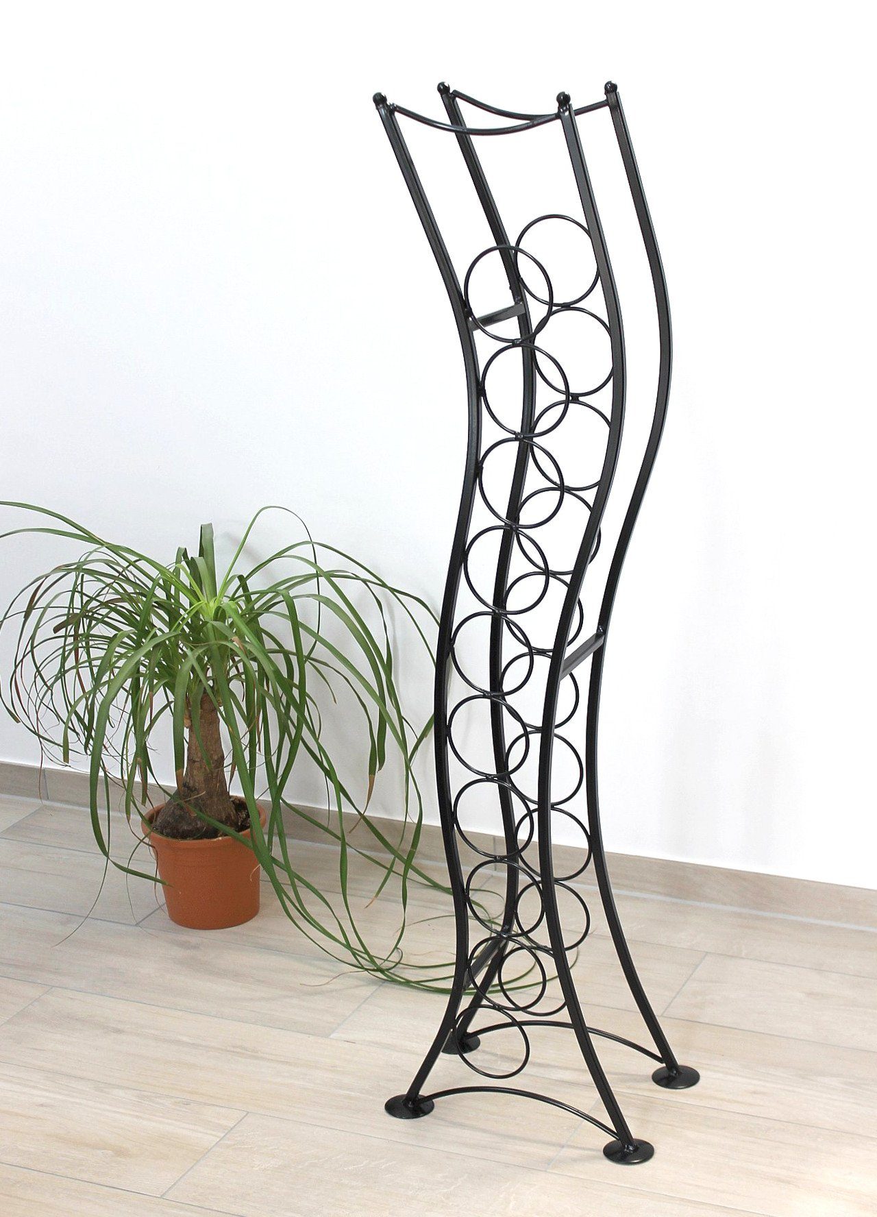 DanDiBo Weinregal Weinregal Metall Stehend ST099 Flaschenregal 120 cm Flaschenhalter Flaschenständer