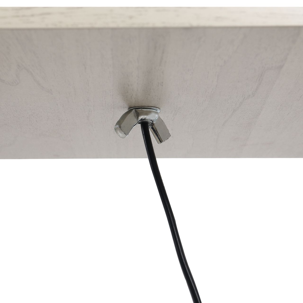 HOMCOM Stehleuchte Beleuchtung mit 3 Regalen E27 bis 40W E1-MDF Eiche Weiß