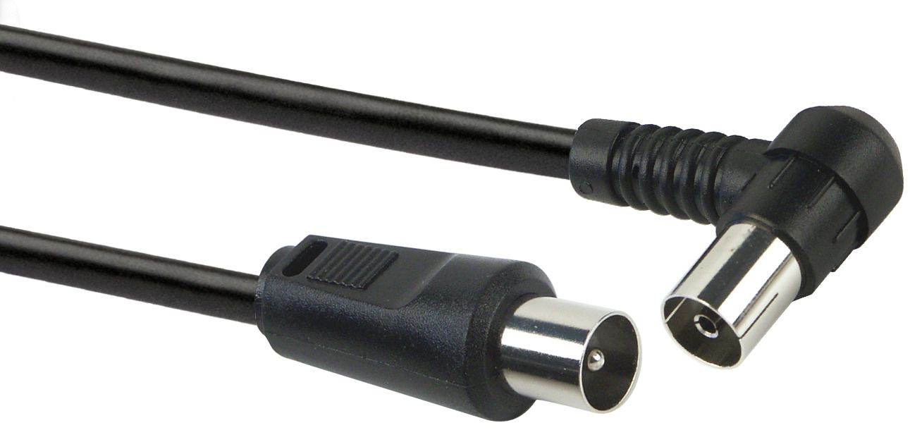 Schwaiger KVKW30 3 Meter Schwarzes Winkelantennekabel