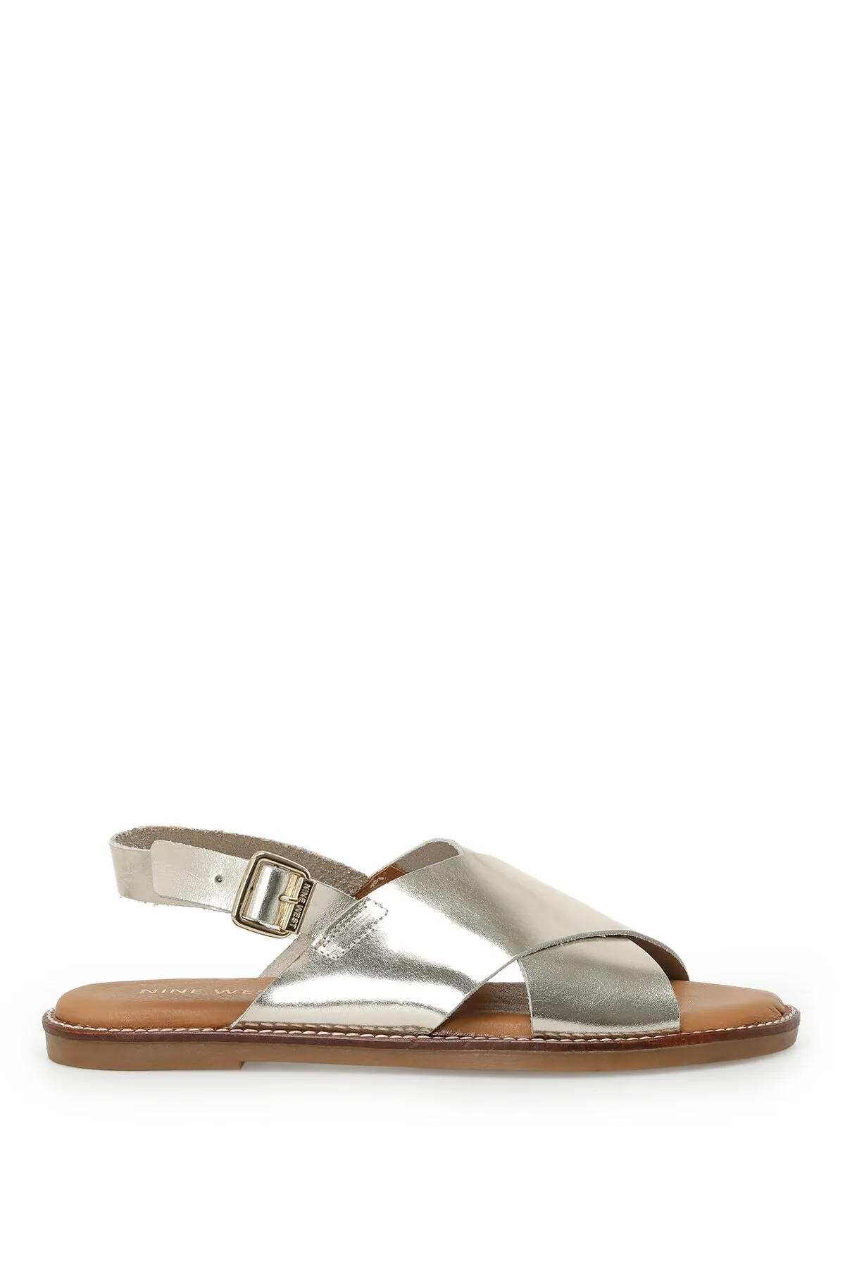Nine West  OJUSTY 3FX Gold Damen Flache Sandalen