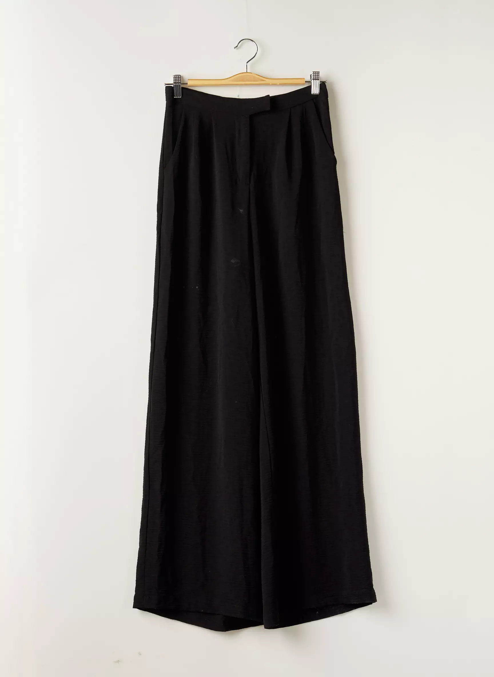 Nasty Gal Pantalons Larges Femme couleur noir