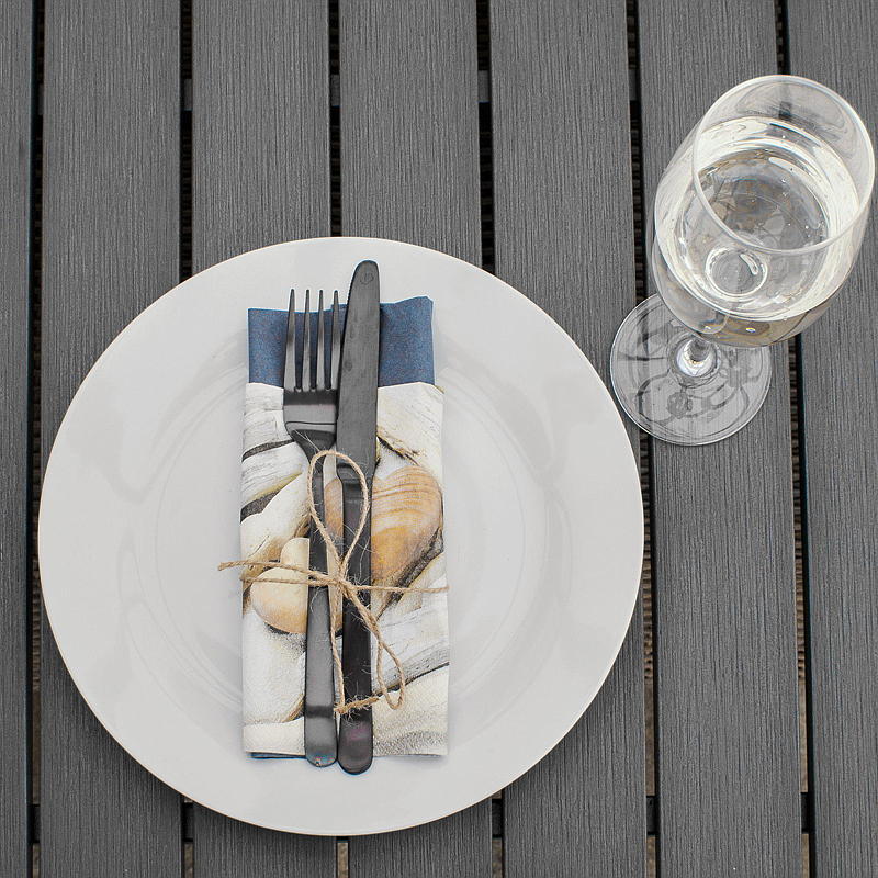 Cuisine Bestikksett 16 deler matt sort