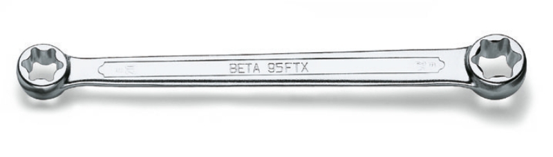Beta 000950310 95FTX 10X12 Llaves de anillo plano doble para tornillos Torx® externos.