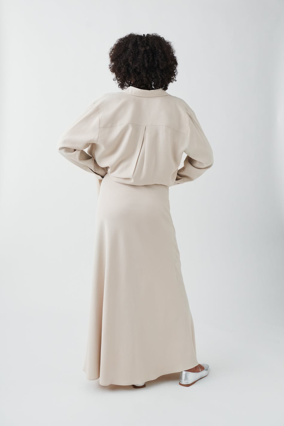 Viscose maxi skirt