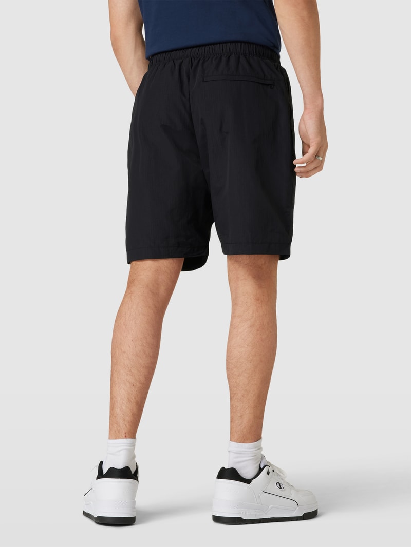 Shorts mit Label-Print in schwarz