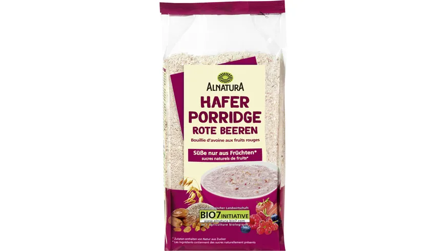 Alnatura Bio Hafer-Frühstücksbrei Rote Beeren 500 g