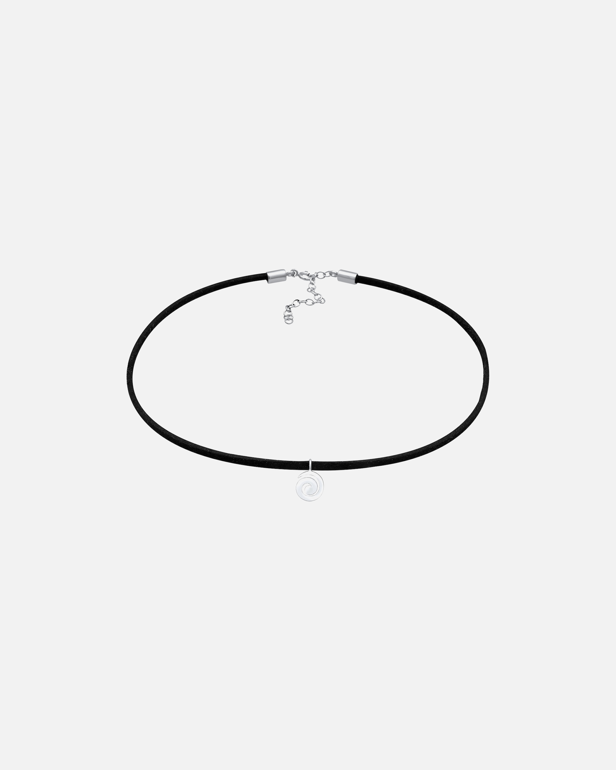 Collana girocollo a spirale da donna Elli con similpelle in argento sterling 925