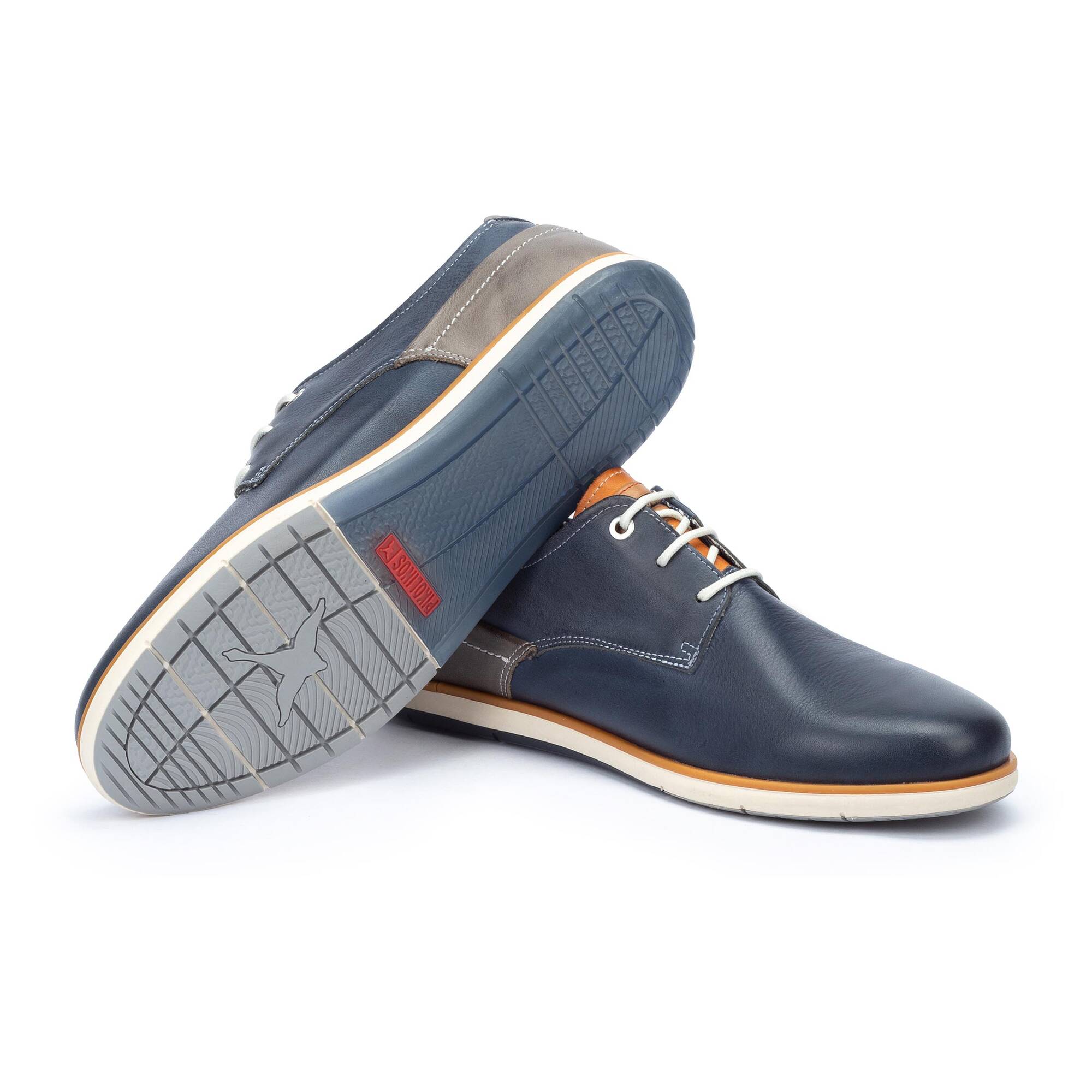 Męskie buty casualowe - NIEBIESKIE