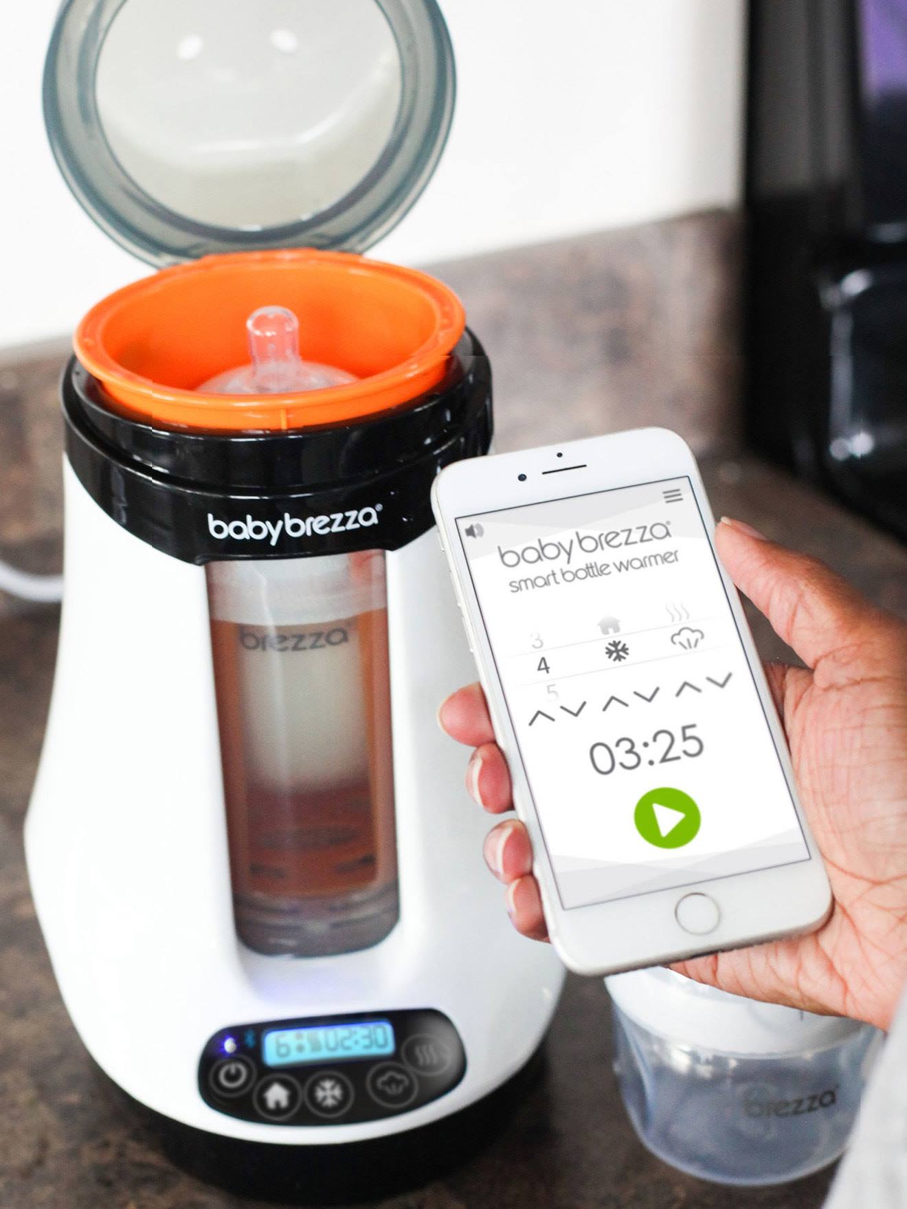 Chauffe-biberon BABY BREZZA Safe+Smart Bottle Warmer blanc