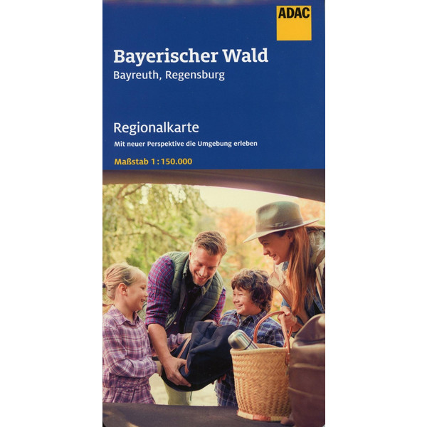 ADAC Regionalkarte Blatt 13 Bayerischer Wald, Bayreuth, Regensburg 1:150 000 - Straßenkarte