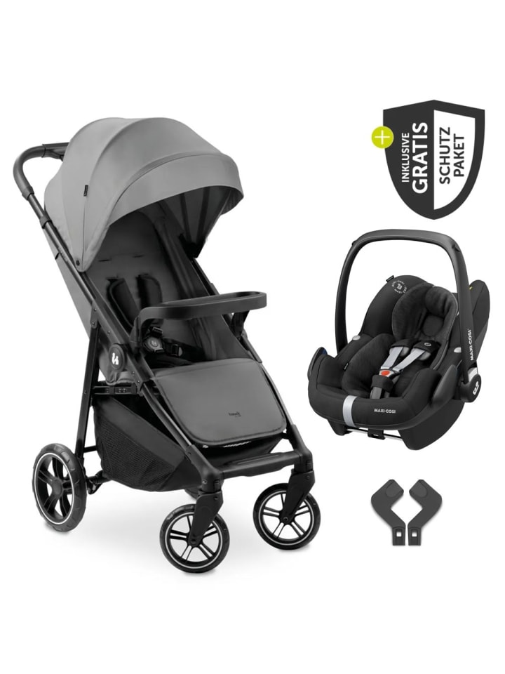 Hauck Buggy Shop N Care inkl. Autositz Pebble Pro in grau,schwarz günstig kaufen onesize