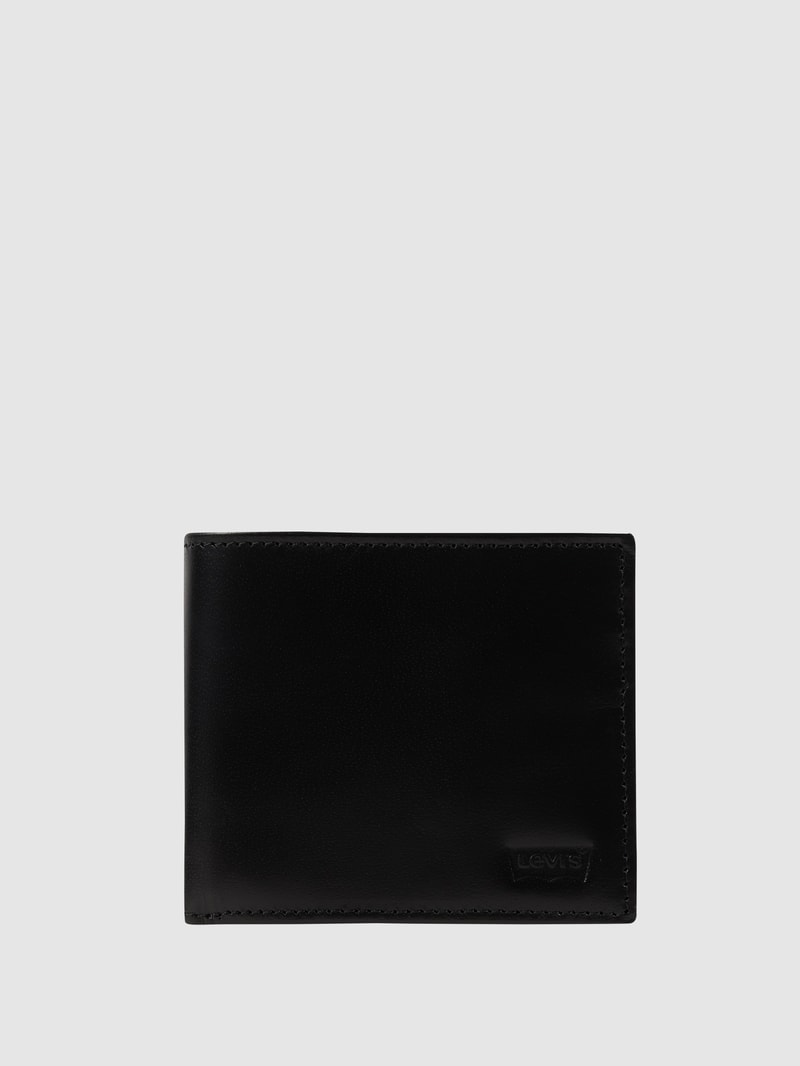 Portemonnaie aus Leder in schwarz