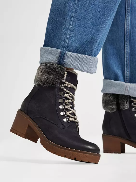 5th Avenue Leder Schnürstiefelette