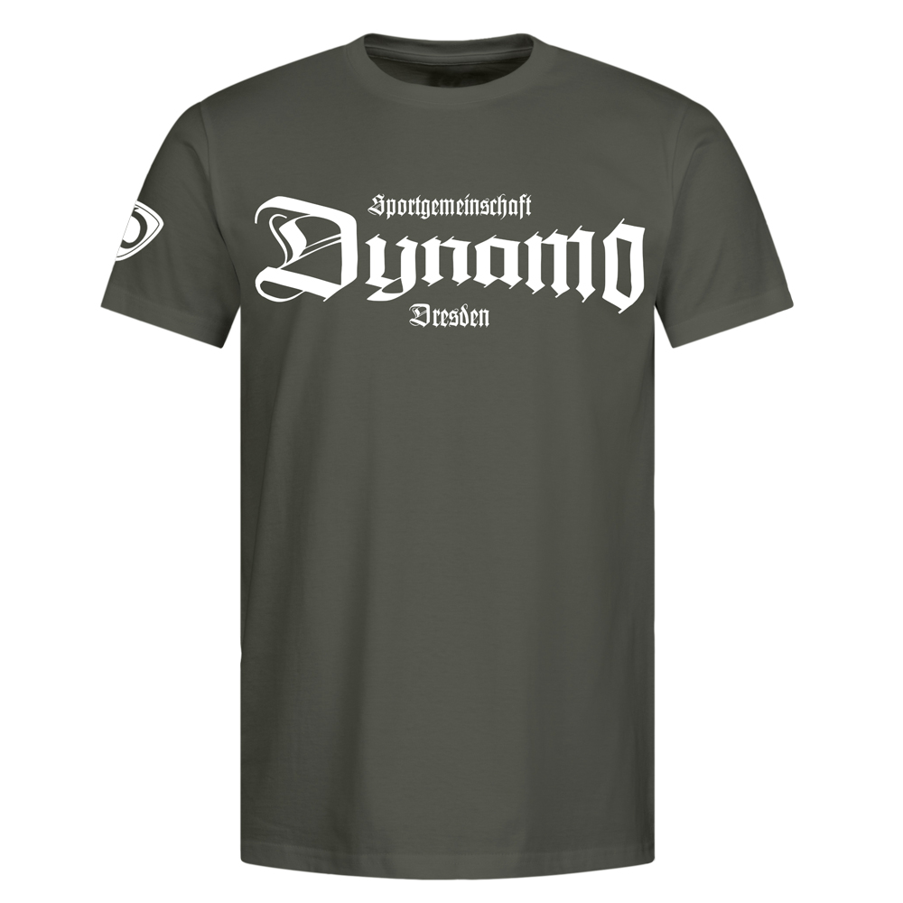 Herren T-Shirt old school oliv