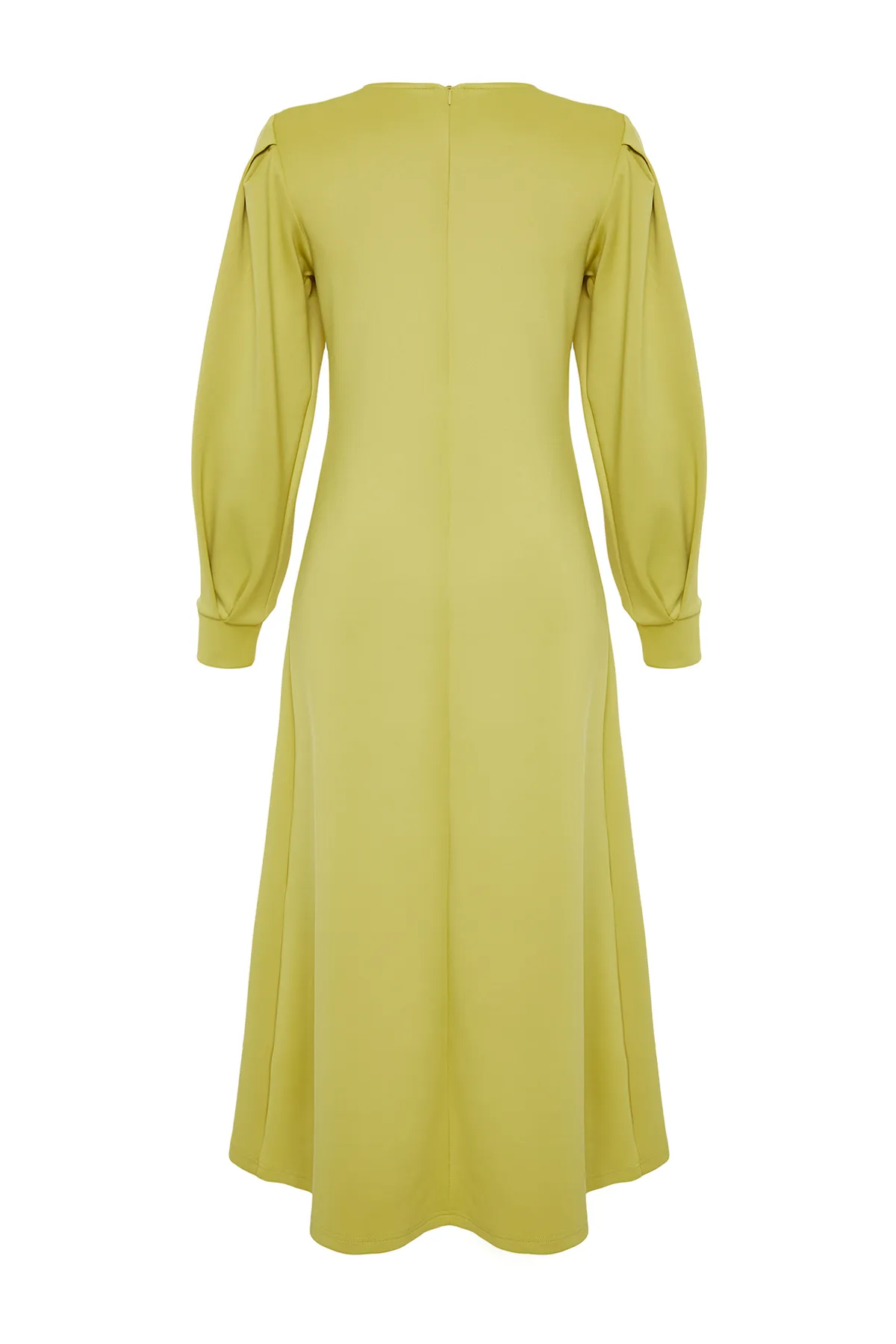 Trendyol Modest  Ölgrünes Scuba-A-Linien-Kleid - TCTSS24EB00110