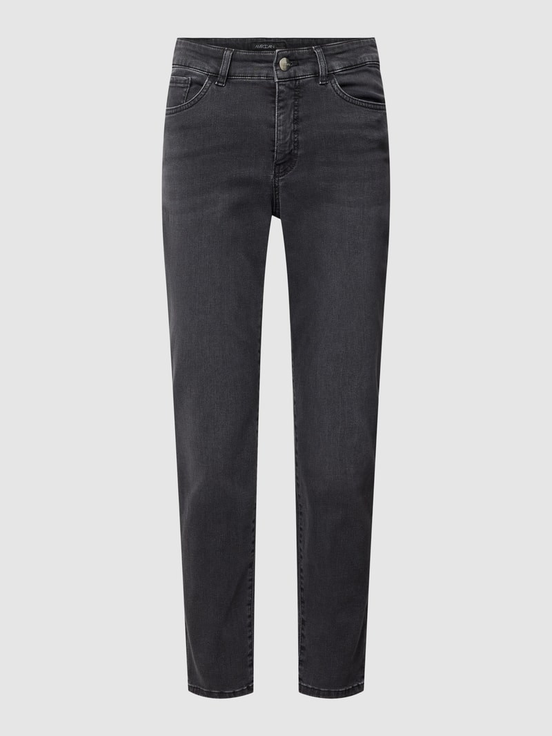 Slim Fit Jeans im 5-Pocket-Design in anthrazit