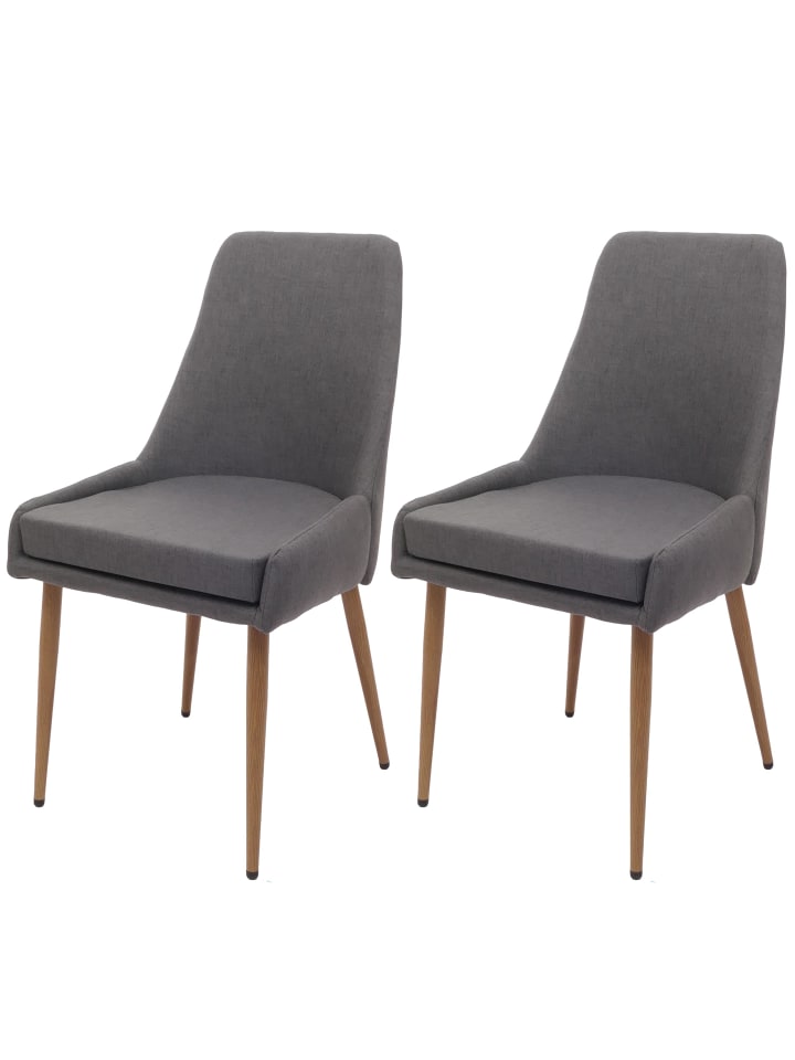 MCW 2er-Set Esszimmerstuhl O27, Dunkelgrau günstig kaufen onesize