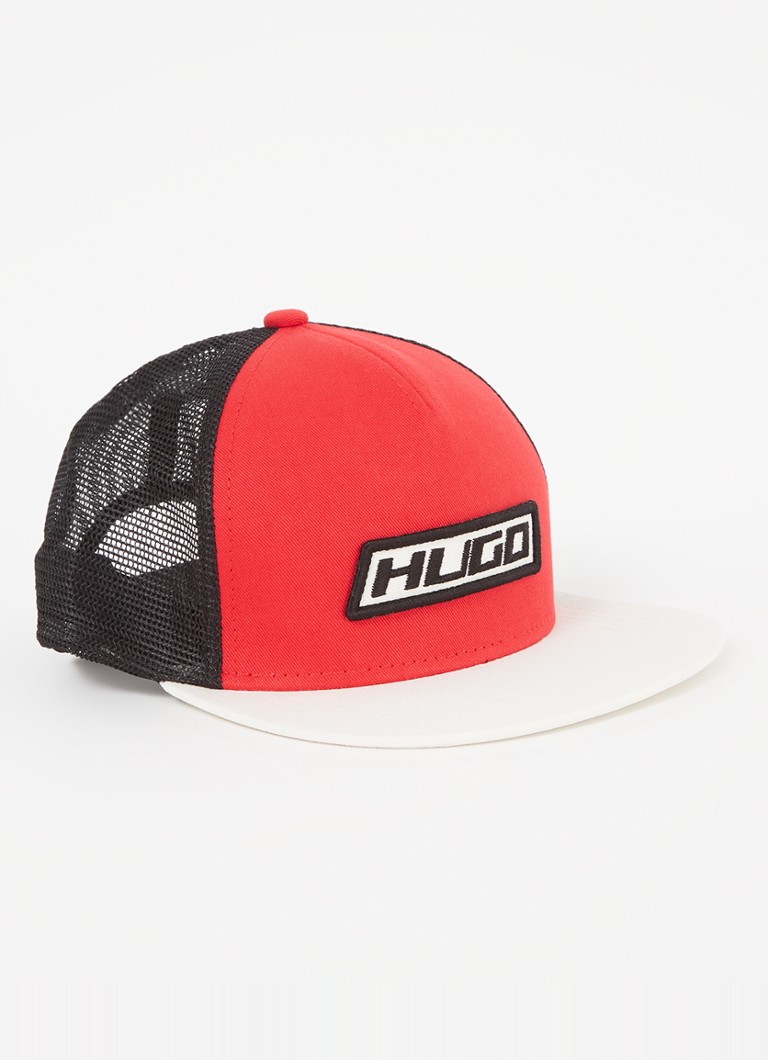 HUGO BOSS kepurė su siuvinėtu logotipu
