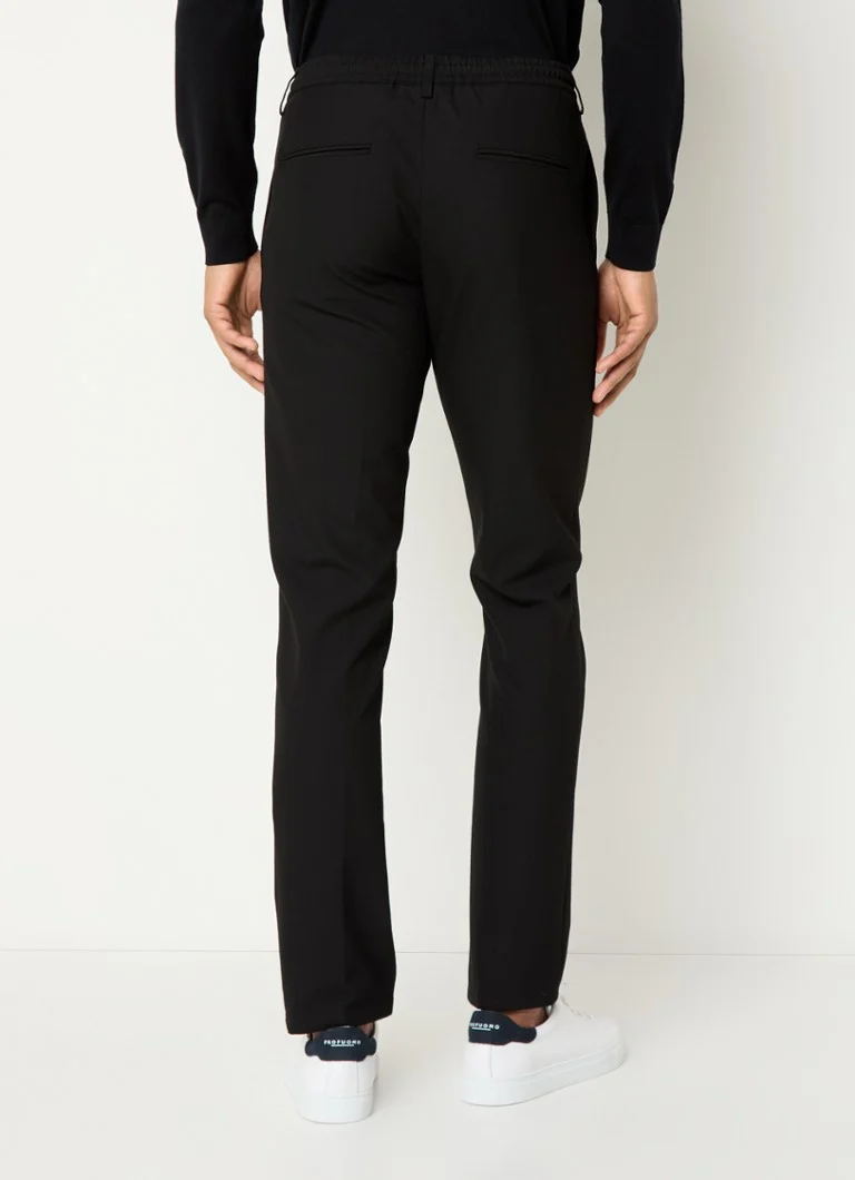Pantaloni chino Profumo slim fit cu buzunare laterale