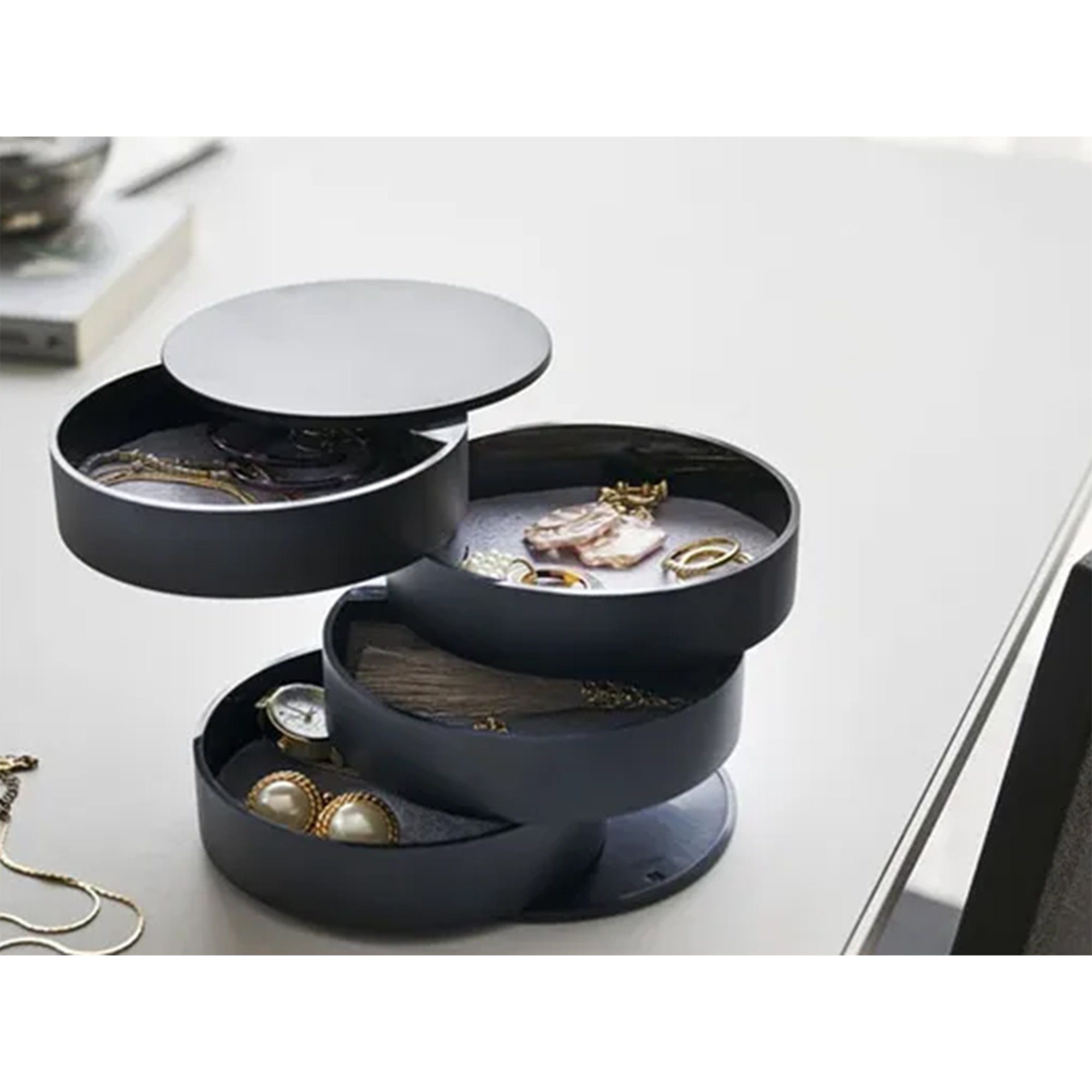 TSB Werk Schmuckablage Schmuckkasten Schmuckbox Schmuckorganizer, Schmuckschatulle, Aufbewahrungsbox