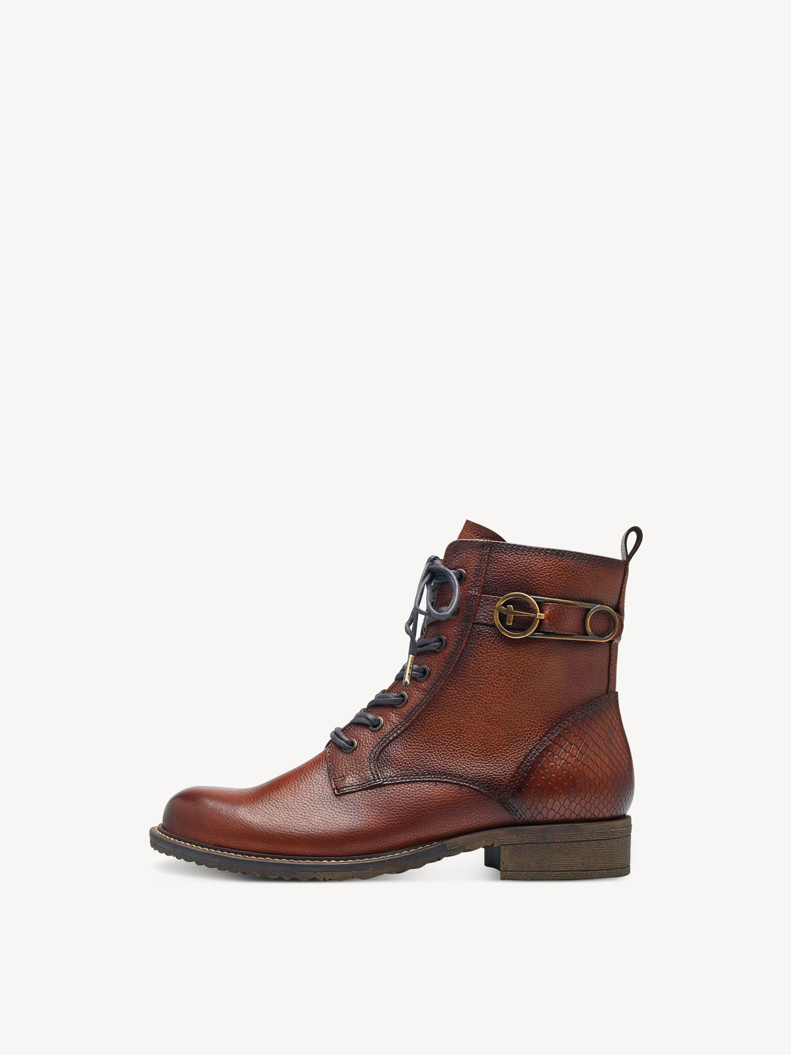 Bottine en cuir - marron