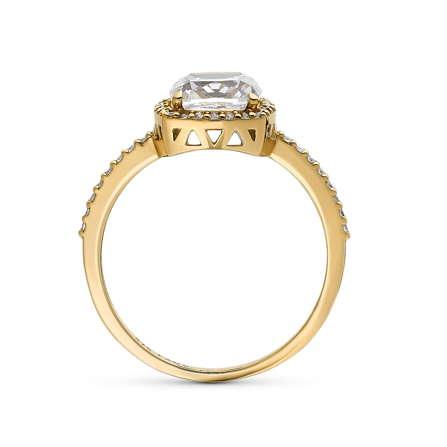 Damenring 375er Gelbgold