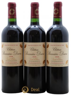 Château Branaire Ducru 4ème Grand Cru Classé  2006 - Lot de 3 Bouteilles