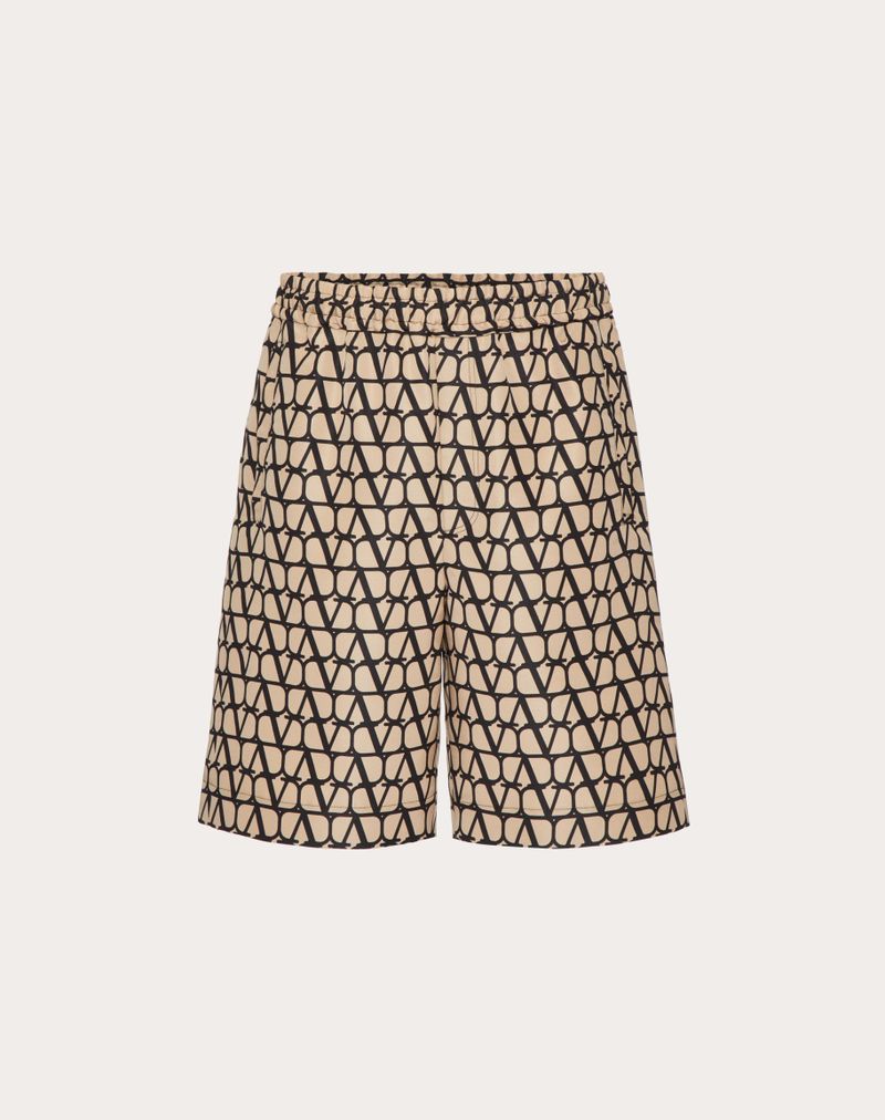 SILK FAILURE BERMUDA SHORTS MED HELHEDSTÆNDIGT IKONOGRAFISK TOILE-PRINT
