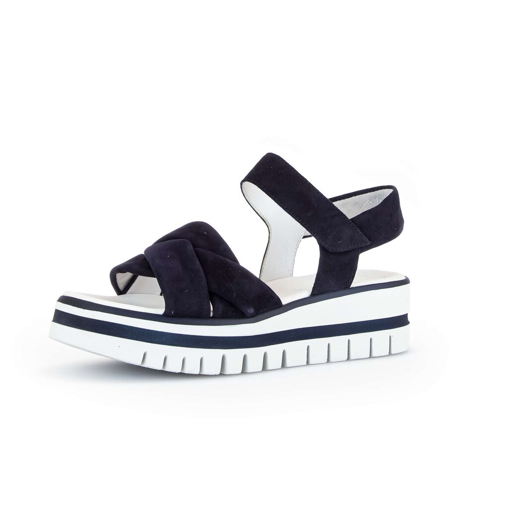 Gabor fashion Plateau Sandale blau