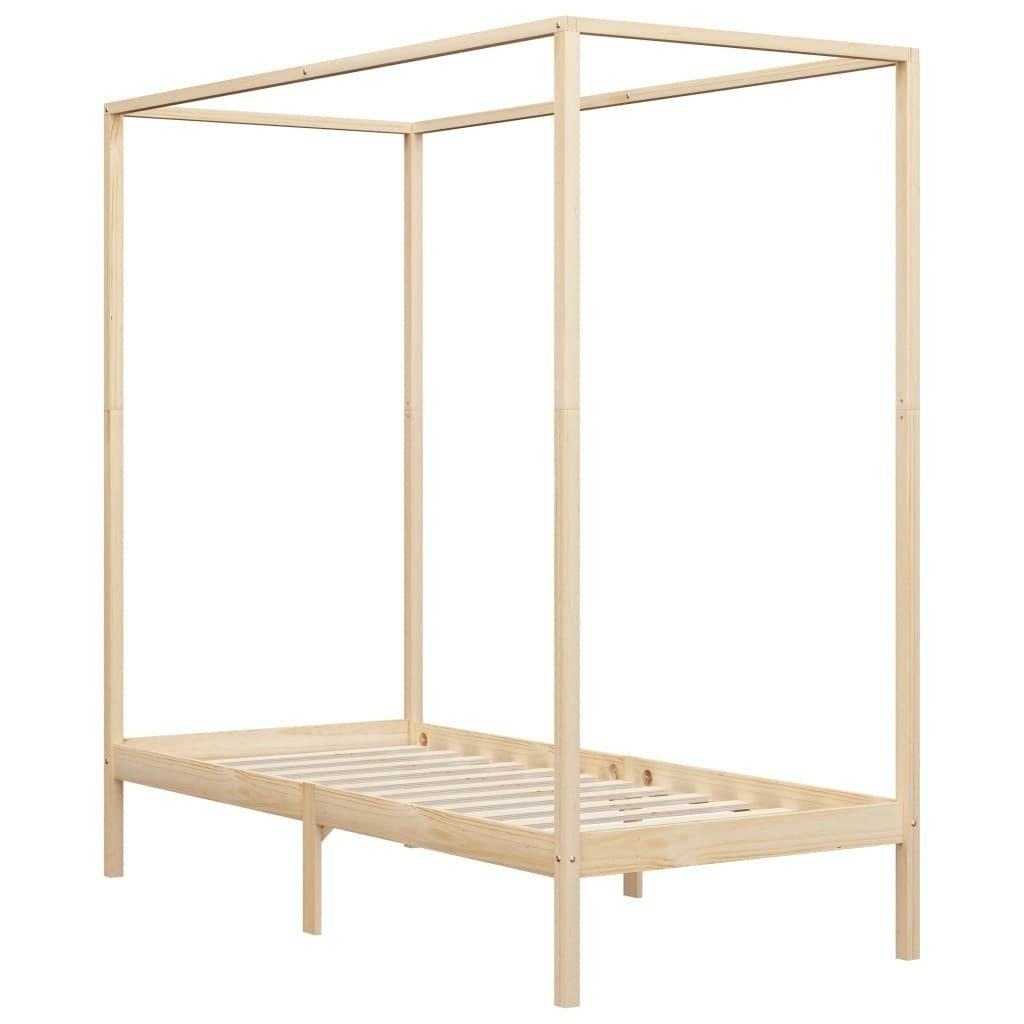 möbelando Himmelbett 299785 (LxBxH: 204x104x200 cm), aus Kiefer in natur