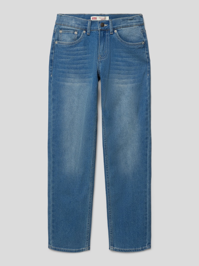 Relaxed Fit Jeans im 5-Pocket-Design Modell 'STAY BAGGY TAPER' in blau