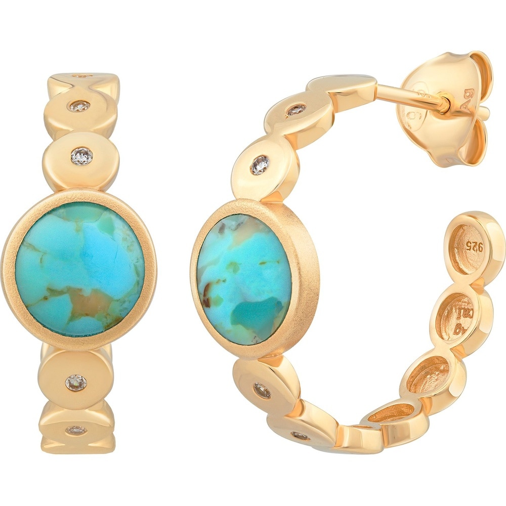 caï Créoles 925 Argent Boucles d'oreilles