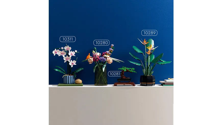 LEGO Icons 10311 Orchidee, Set für Erwachsene mit künstlichen Pflanzen