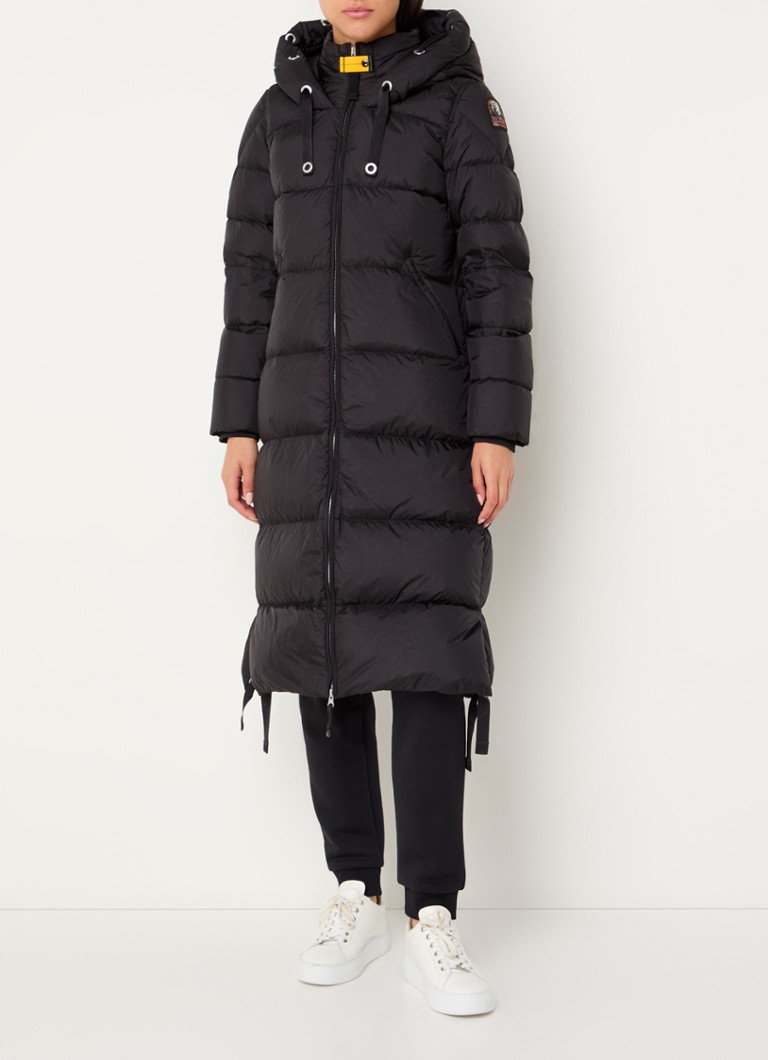 Długa kurtka Parajumpers Panda z wypełnieniem puchowym i kapturem.
