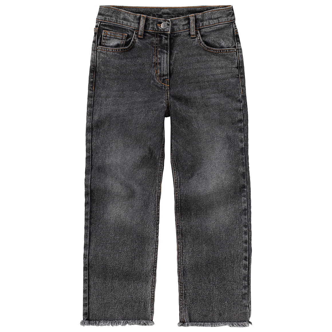 Mädchen Straight-Jeans mit Destroyed-Effekt
