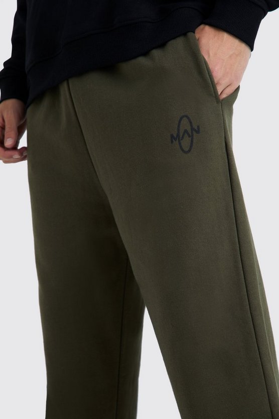 Oversize Jogginghose mit Man-Print