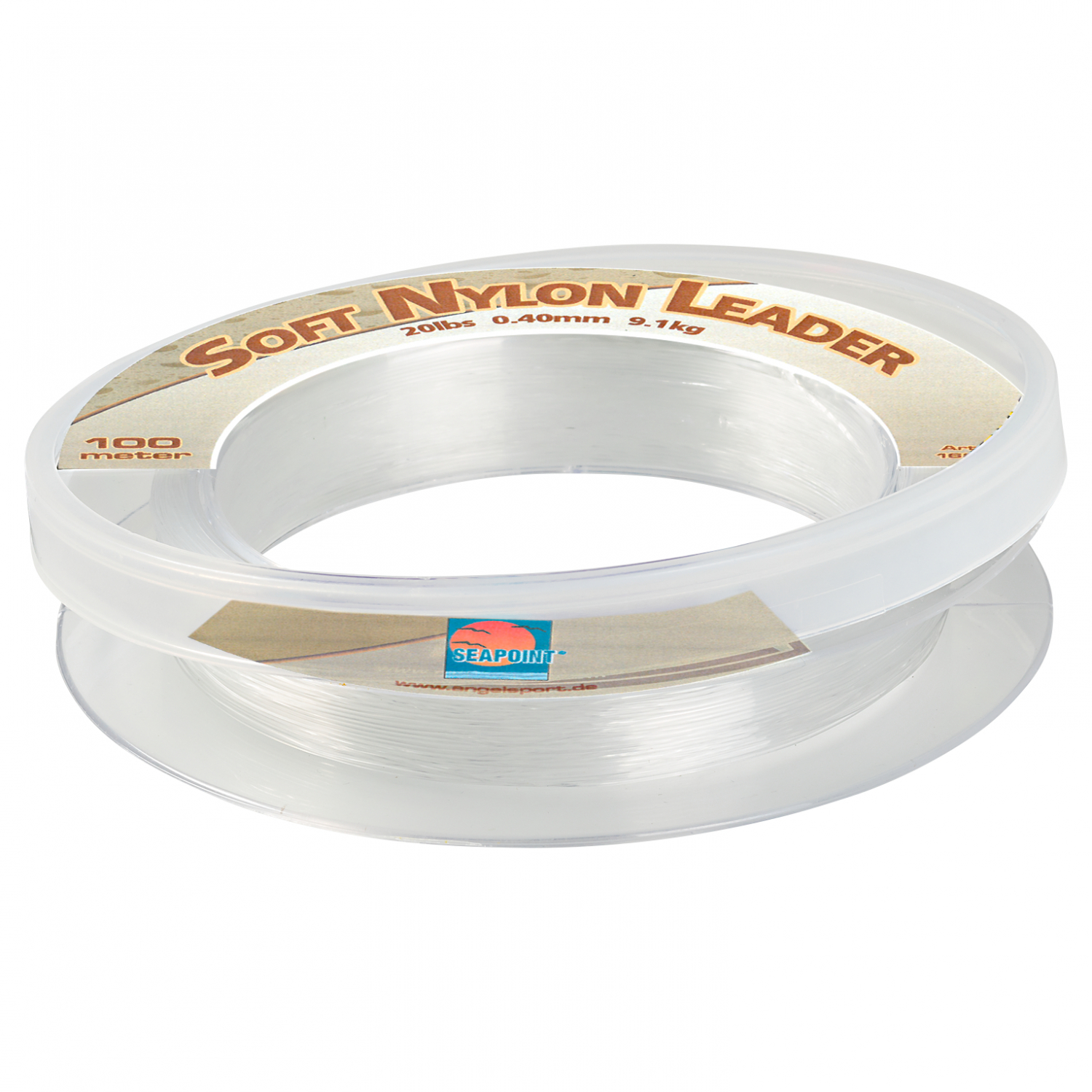 Seapoint Vorfachschnur Soft Nylon Leader (transparent, 100 m)