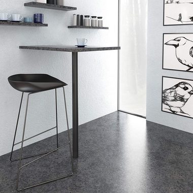sossai® Tischbein Premium Tischbeine Ø60 mm in Schwarz, höhenverstellbar +2cm