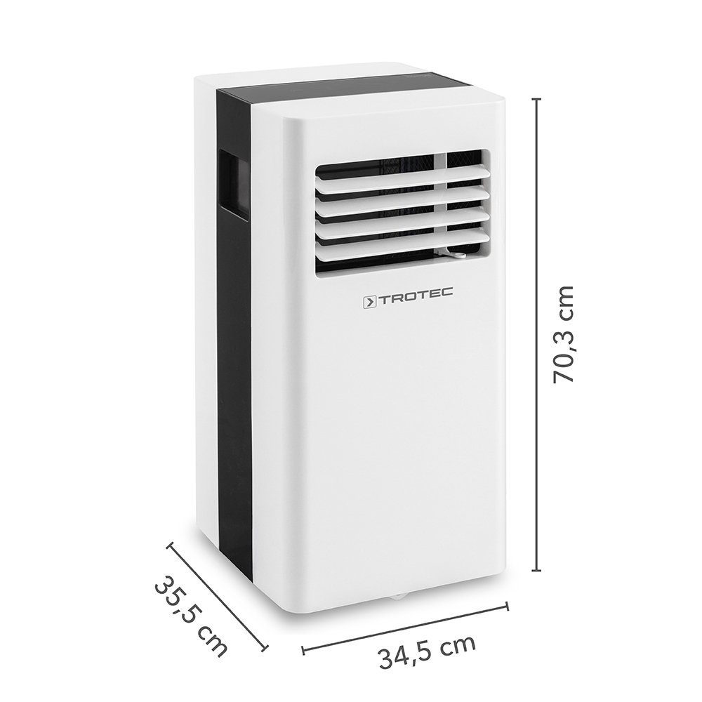 TROTEC 3-in-1-Klimagerät PAC 2100 X, 2 kW Kühlleistung Energieeffizienzklasse A