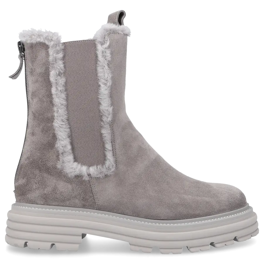 305 SOBE - Chelsea Boots ENGADIN Veloursleder - grau