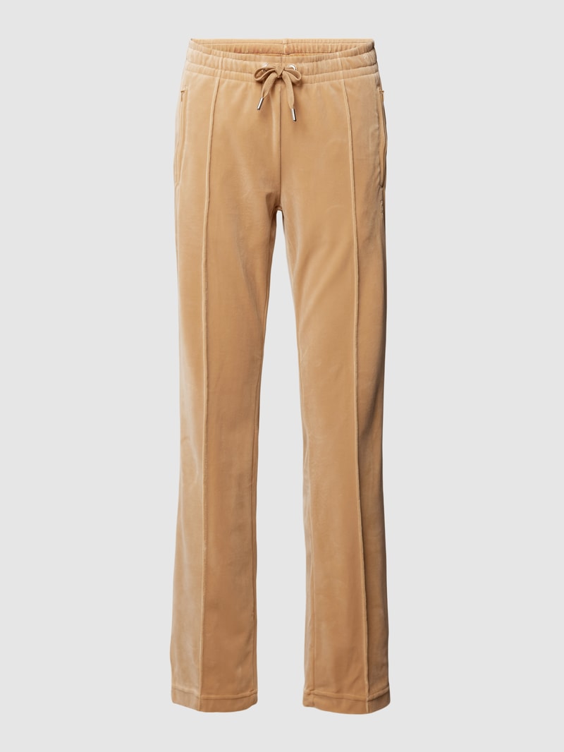 Sweatpants mit Strasssteinbesatz Modell 'TINA' in beige