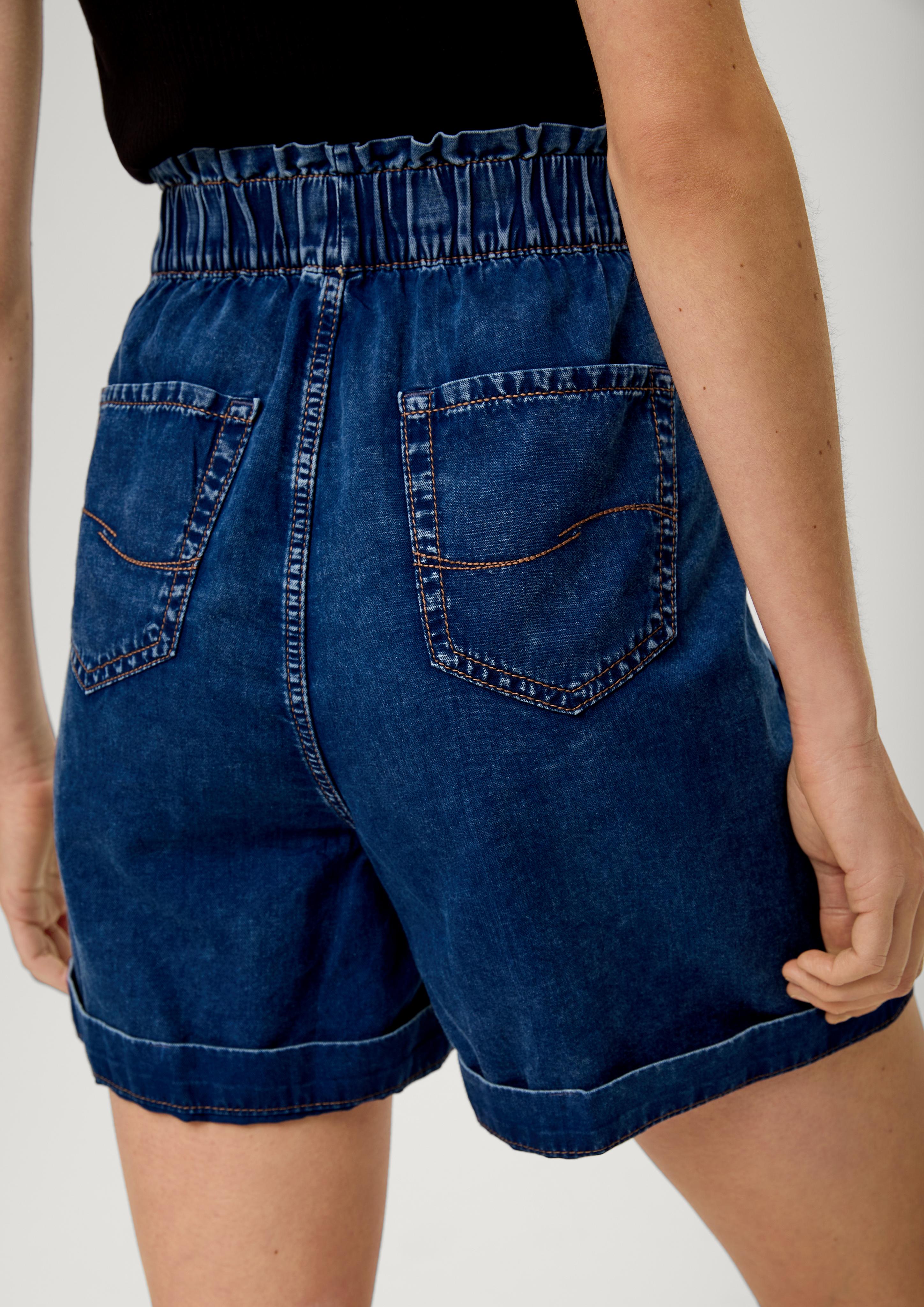 Jeans-Shorts Paper Bag / Relaxed Fit / High Rise / Semi Wide Leg  2131252-59Y2