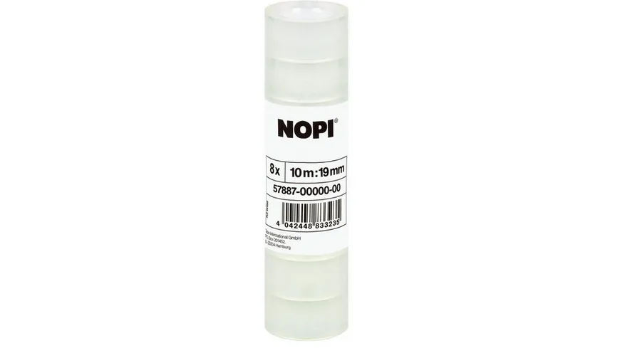 Klebefilm transparent 18mm x 10m 8 Rollen 80 m transparent