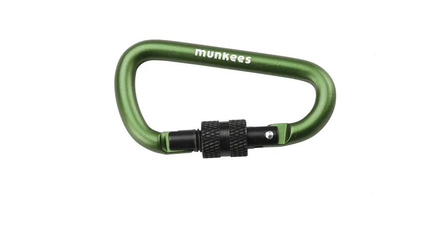 munkees Schraubverschluss Karabiner D Form