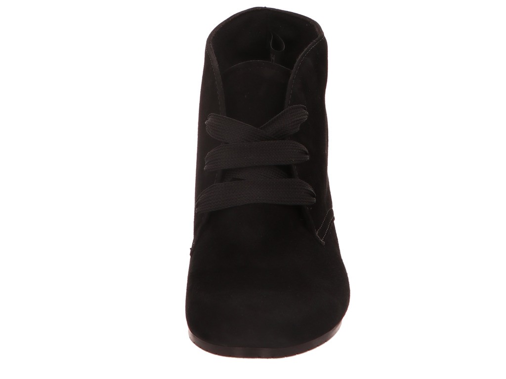 SEMLER Schnür-Stiefeletten schwarz SAMT-CHEVRO