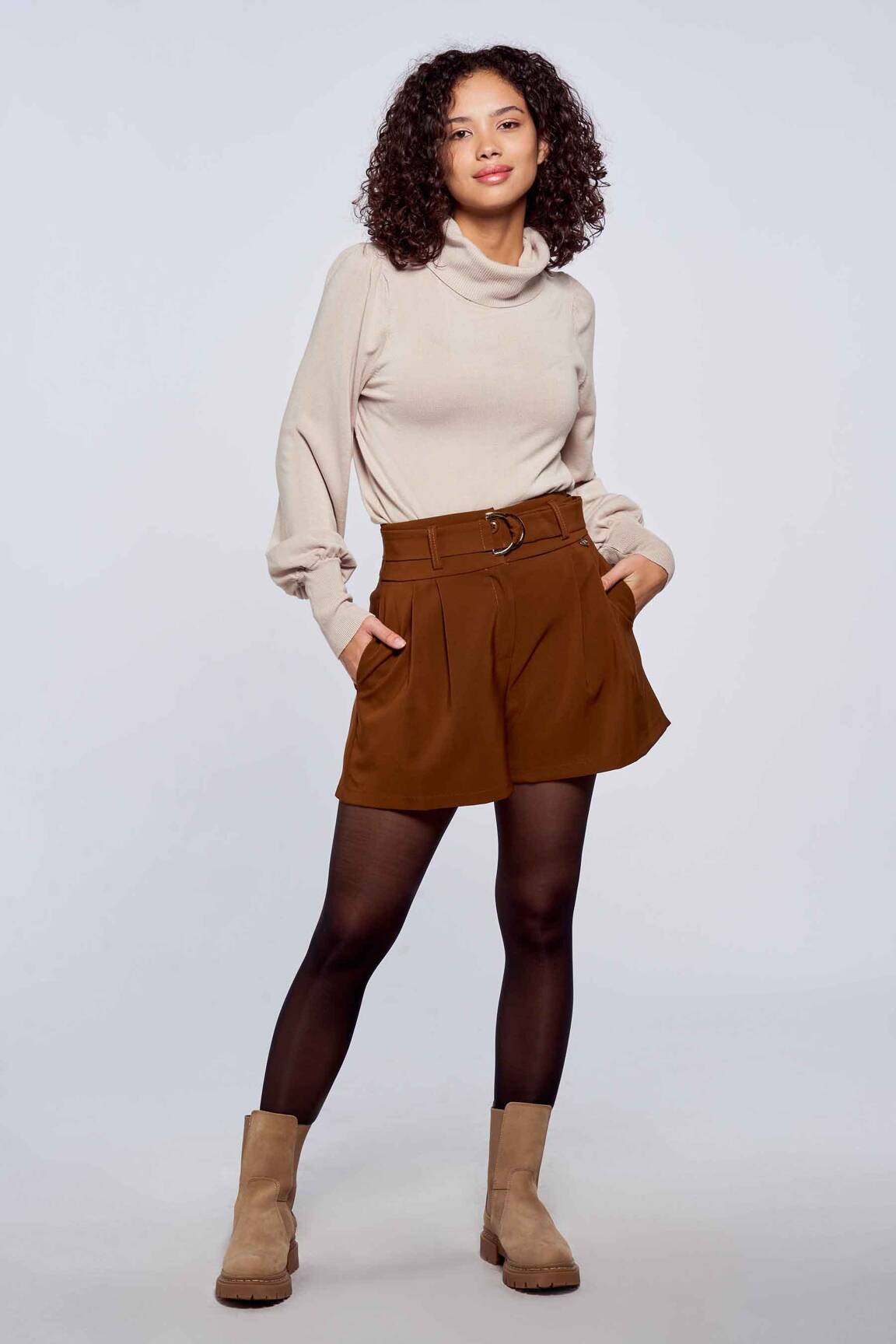 Amelie Amelie Shorts 1 Femme couleur beige