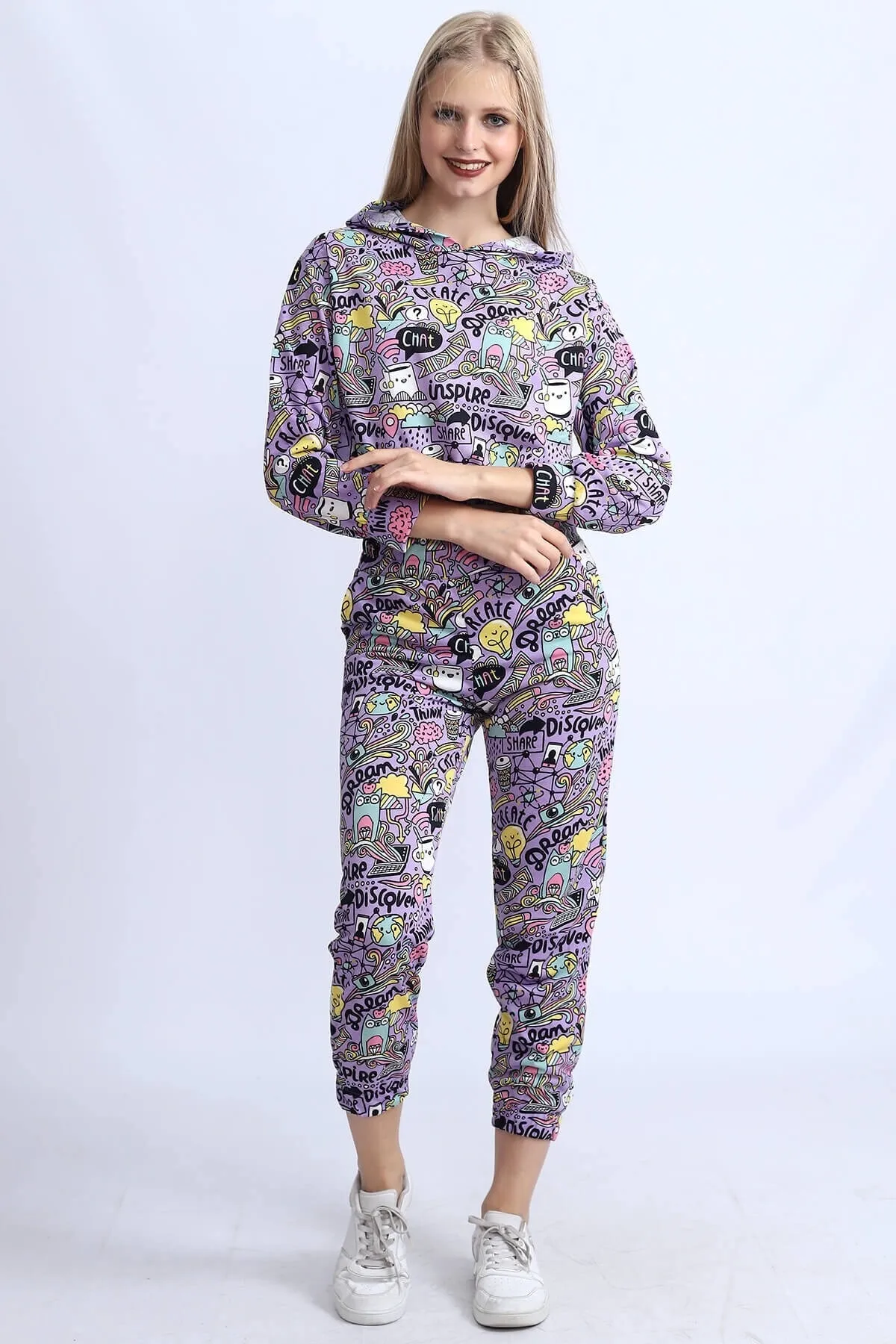 Deafox  Zweiteiler - Lila - Regular Fit