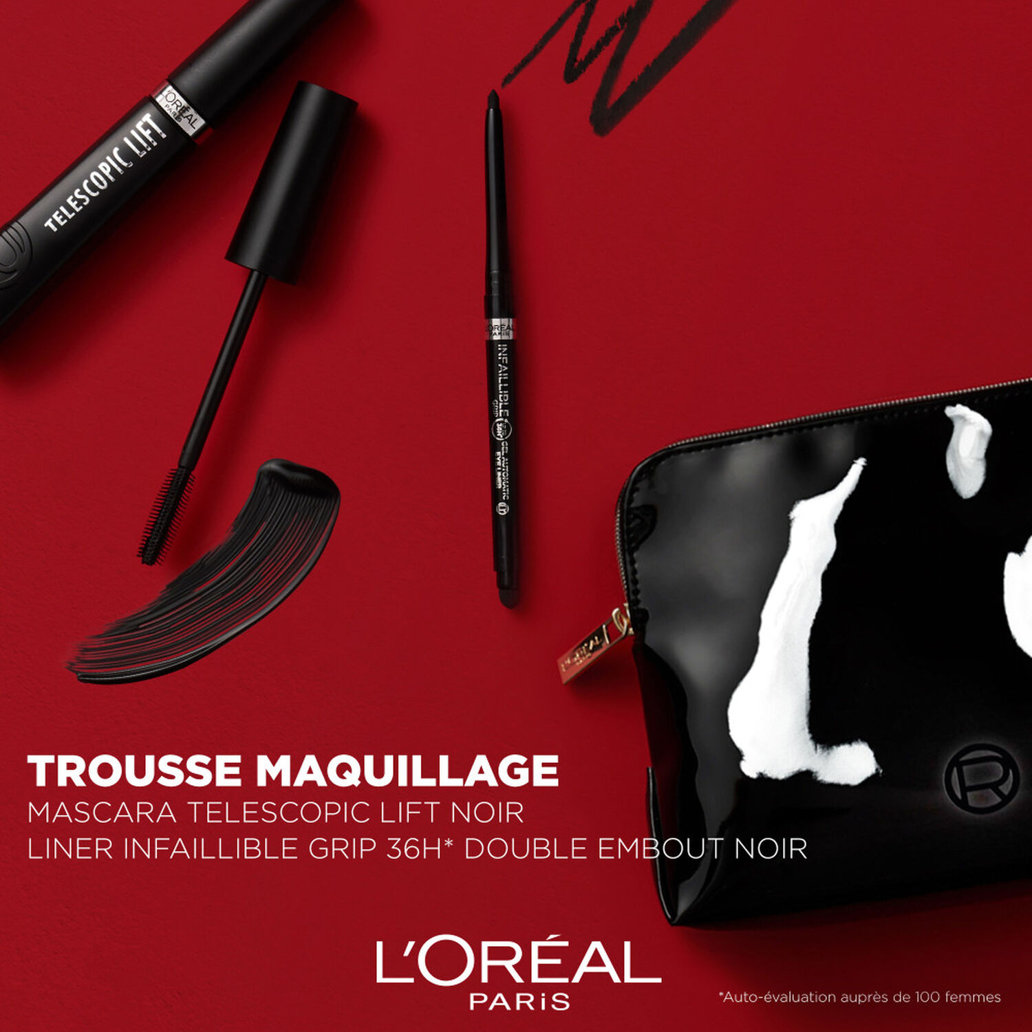 L'Oréal Paris Telescopic Trousse beauté regard mascara Longueur et liner
