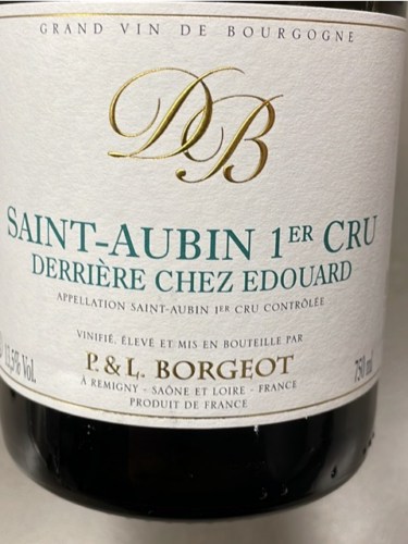 Domaine BorgeotSaint-Aubin  1er Cru 'Derrière Chez Edouard' Blanc 2020